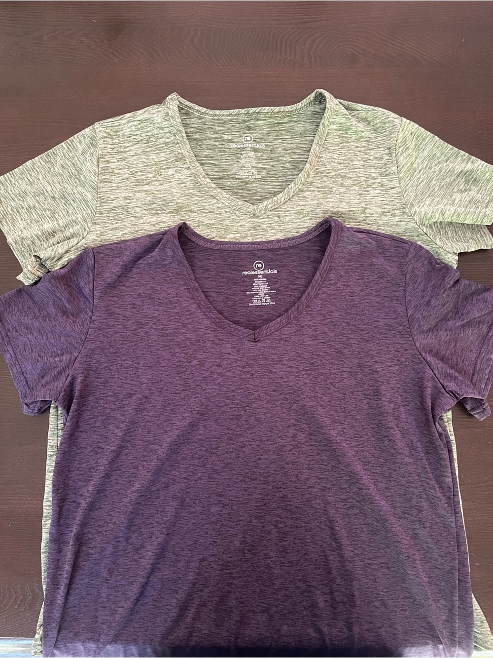 Women’s V-Neck Short Sleeve Tee - Purple